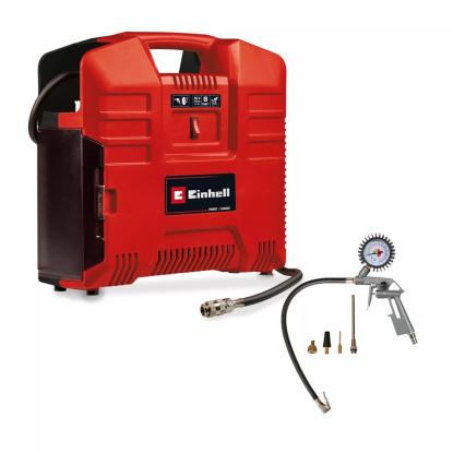 Einhell TE-AC 36/8 Li oliefri transportabel akku kompressor med tilbehør, 2 x 18V, uden batteri og lader