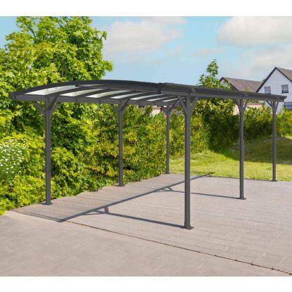 Westmann Bergen carport, buet tag, antracitgrå, 220 x 300 x 505 cm - 15 m²