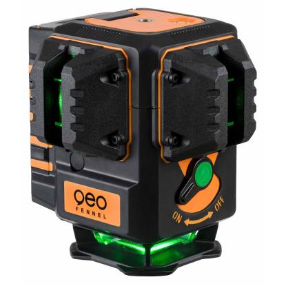 geo-FENNEL Geo4-XR GREEN selvnivellerende krydslinjelaser med 4 laserkryds