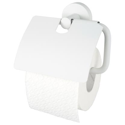Haceka Kosmos toiletrulleholder med cover, hvid