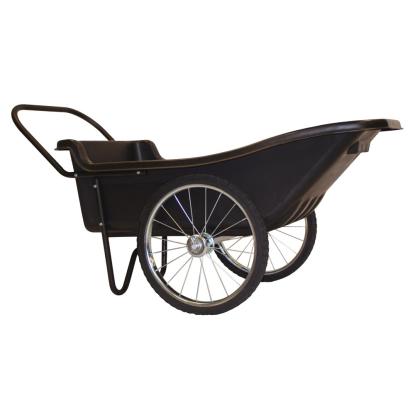 Polar Premium trillebør, plast, sort - 283 liter