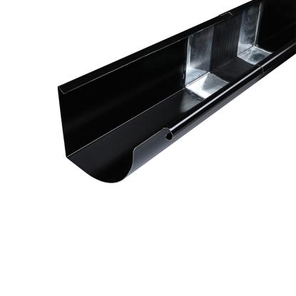 Plastmo Sort Stål Arkitekt ekspansionsstykke, 1/4 rund, nr. 14