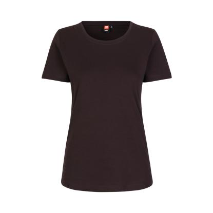 ID 0508 Interlock T-shirt, dame, mørk bordeaux