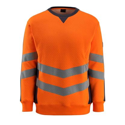 MASCOT SAFE SUPREME Wigton sweatshirt, hi-vis orange/mørk marine