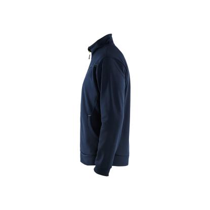 Blåkläder 3362 sweatshirt full zip, mørk marineblå/hi-vis gul