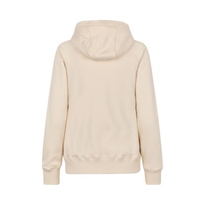 ID CORE 0639 hættetrøje med lynlås, dame, off-white