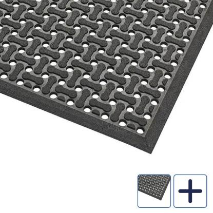 Clean Carpet Ergo Kitchen Super-Nitril, 8,5 mm, sort
