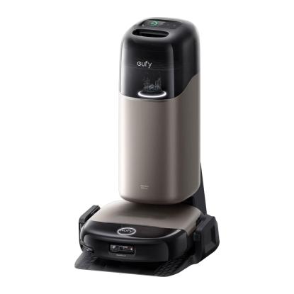 eufy S2 Omni robotstøvsuger og gulvvasker med alt-i-en dockingstation, sort