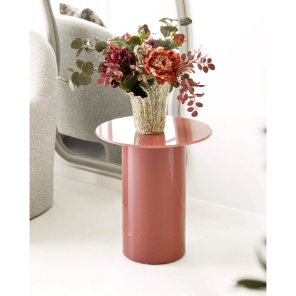 Florens hjørnebord, varm rosa, Ø45 cm