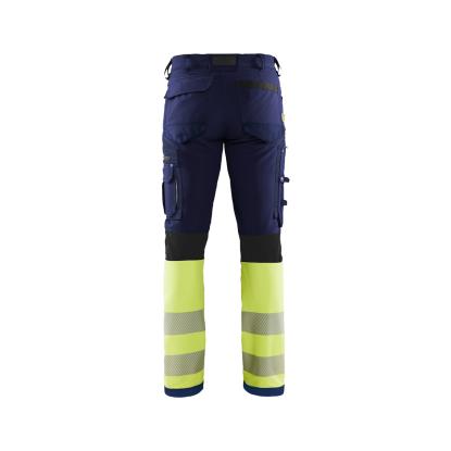 Blåkläder 1193 high vis buks 4-vejs stretch, marineblå/hi-vis gul