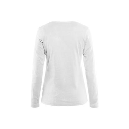 Blåkläder 3301 dame t-shirt lang ærme, hvid