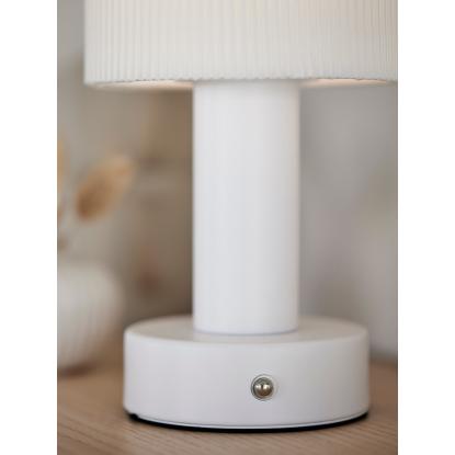 PR Home Tiara LED bordlampe, transportabel, hvid