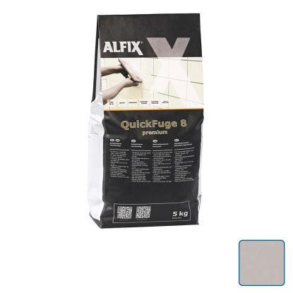 Alfix QuickFuge Premium 8 naturstensfuge, grå - 5 kg