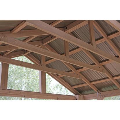 Westmann Yukon pavillon, cedertræ/aluminium, 330 x 365 x 427 cm - 15,59 m²