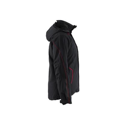 Blåkläder 4408 dame letforet vinterjakke 4-vejs stretch, sort/rød