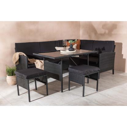 Venture Design Knock hjørnesofasæt, sort