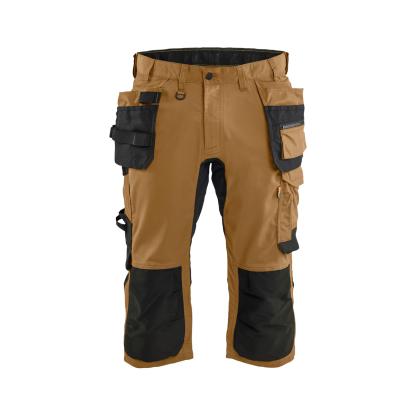 Blåkläder 1754 håndværker knickers med stretch, nougat/sort