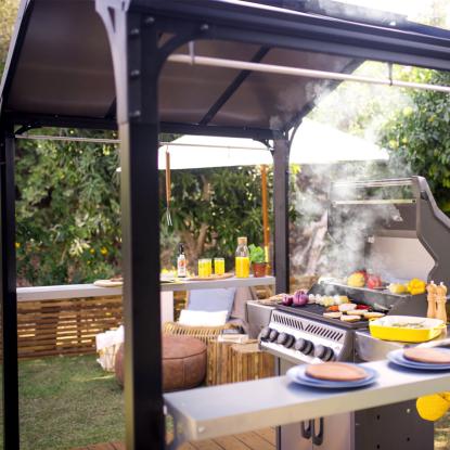 Canopia by Palram Austin 2400 grillpavillon, antracit - 4,3 m²