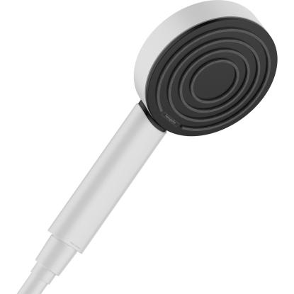 hansgrohe Pulsify S håndbruser, Ø105 mm, 1-jet, mat hvid