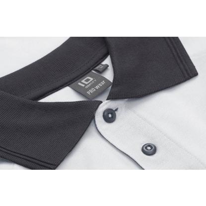 ID PRO Wear 0322 poloshirt med kontrast, hvid