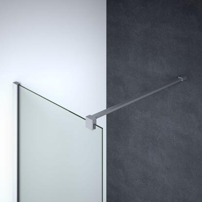 Scanbad Match stang til fast væg, model D, 120 cm, satin