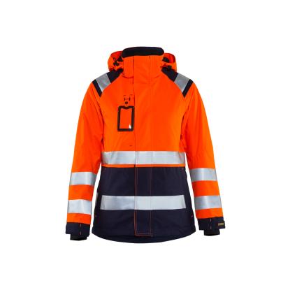 Blåkläder 4904 dame high vis skaljakke, hi-vis orange/marineblå