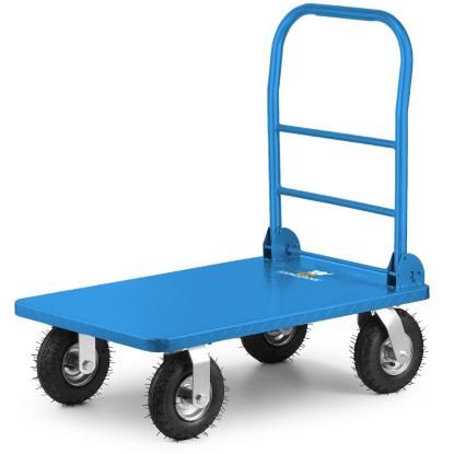 Transportvogn, blå, stål, maks. 500 kg