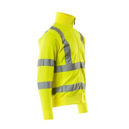 MASCOT SAFE CLASSIC Maringa sweatshirts med lynlås, hi-vis gul