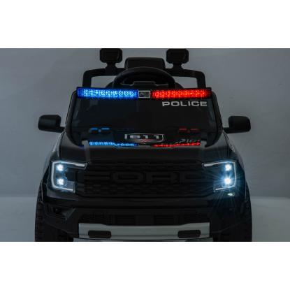 Ford Ranger Wildtrack 707 politibil med blink til børn, 2 x 12V