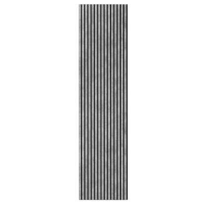 FOG & VENØ Laminate akustikpanel, concrete grey, sort MDF, sort filt, 600 x 2400 x 20 mm