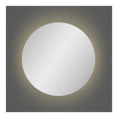 Kiama spejl med LED, Ø80 cm