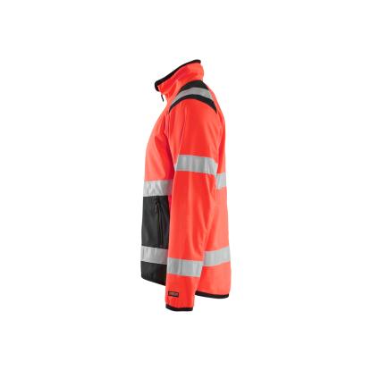 Blåkläder 4877 high vis light softshell jakke, hi-vis rød/sort