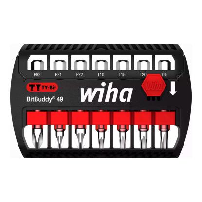 Wiha BitBuddy bitsæt TY slagbit, philips/pozidriv/torx, 49 mm - 7 dele