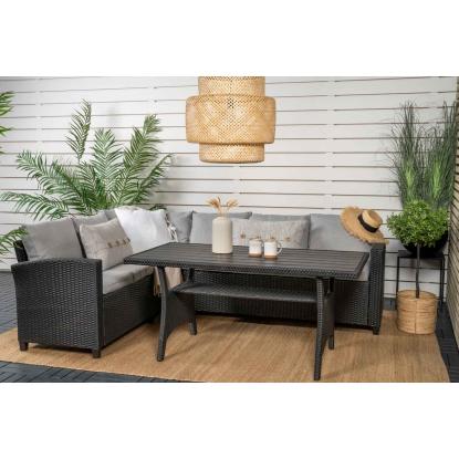 Venture Design Brentwood hjørnesofasæt, sort
