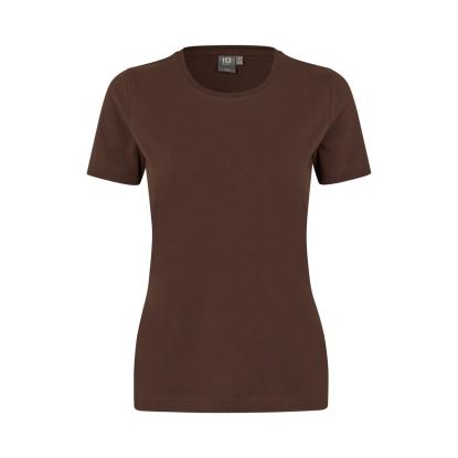 ID 0595 Stretch T-shirt, komfort, dame, mocca
