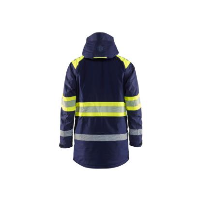Blåkläder 4485 high vis vinterparkajakke, marineblå/hi-vis gul