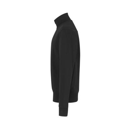 ID 0603 sweatshirt med lynlås, sort