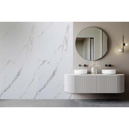 FibroTech SPC vægpanel, 4 x 1000 x 2600 mm, white marble