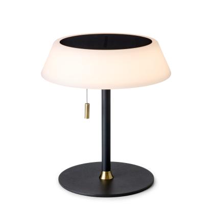 Halo Design Solar transportabel LED bordlampe, H19 cm, dæmpbar, sort/opal