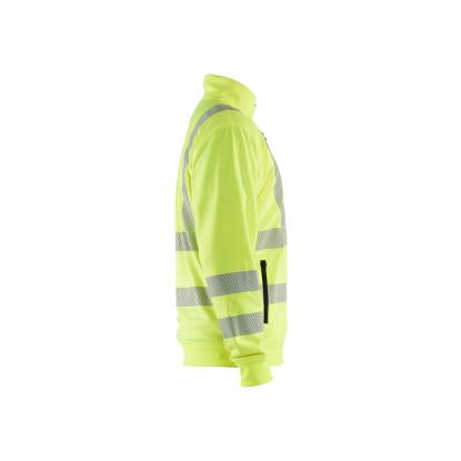 Blåkläder 3563 high vis sweatshirt full zip, hi-vis gul
