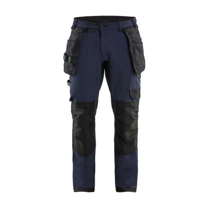 Blåkläder 1720 håndværker buks 4-vejs stretch, mørk marineblå/sort