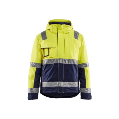 Blåkläder 4870 high vis vinterjakke, hi-vis gul/marineblå