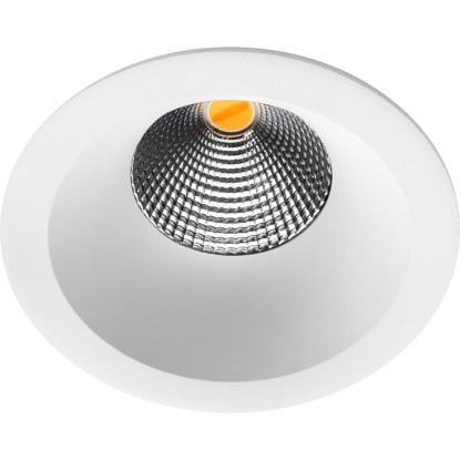 SG Armaturen Soft IsoSafe DimtoWarm LED indbygningsspot, 7W, IP54, hvid
