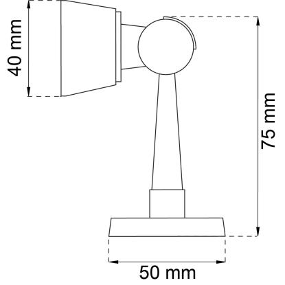Habo 108 magnetdørholder, rustfri