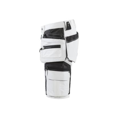 Blåkläder 1088 shorts 4-vejs stretch, hvid/mørk grå