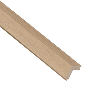 I-Wood UniPanel udvendigt hjørne, hvid olieret, lys kerne, egefiner, 16 x 55 x 2780 mm