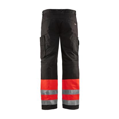 Blåkläder 1862 high vis vinter buks, hi-vis rød/sort