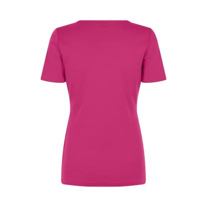 ID 0506 Interlock T-shirt med v-hals, dame, pink