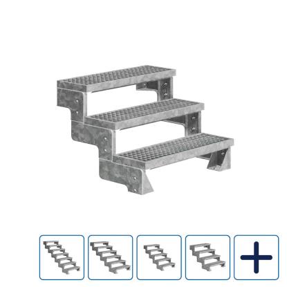 DOLLE Gardentop terrassetrappe med gitterrist