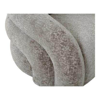 Loungestol med drejefunktion, natur